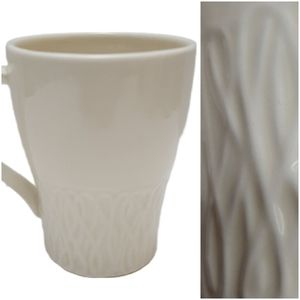 🍒 STARBUCKS by Design House STOCKHOLM 2008 12oz Ivory White Mug Coffee Cup